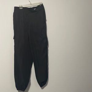 LARGE BLACK CARGO PANTS HI WAISTED H&M DIVIDED